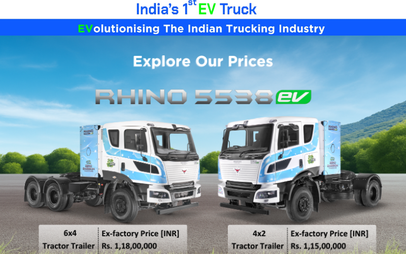 Montra Electric का Rhino 5538 EV मिला PM E-DRIVE Certification — India’s First Heavy-Duty Electric Truck