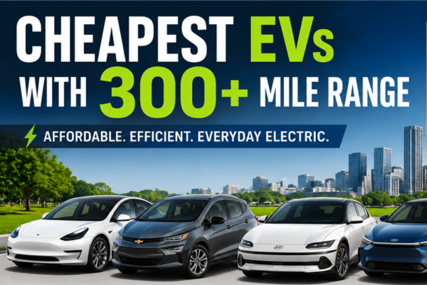 Cheapest EVs with 300+ Mile Range in the US Market for 2026